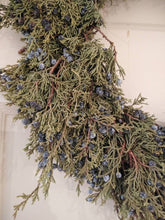 Load image into Gallery viewer, Solid Blue Berried Juniper Wreath

